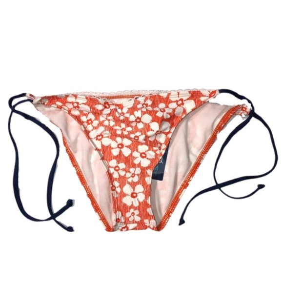 Splendid Other - Splendid Orange and White Floral Bikini Bottoms